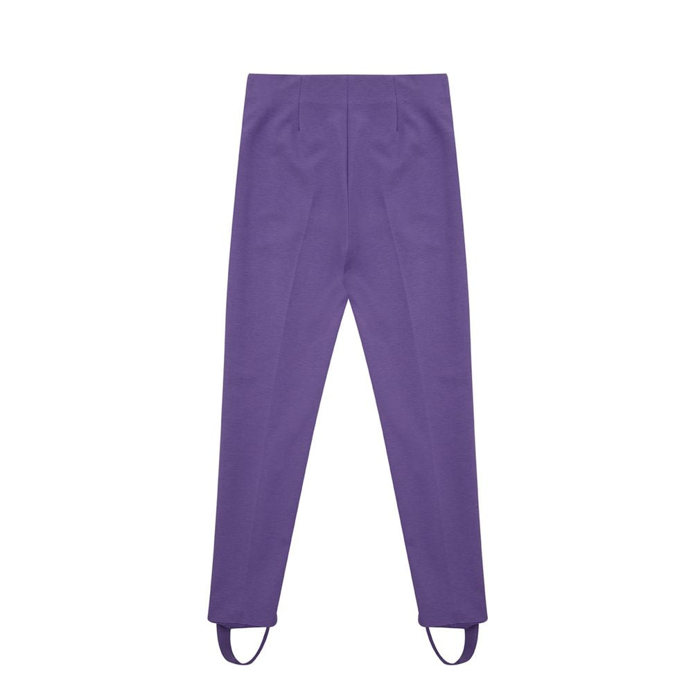 Lardini Purple Viscose Jeans & Pant