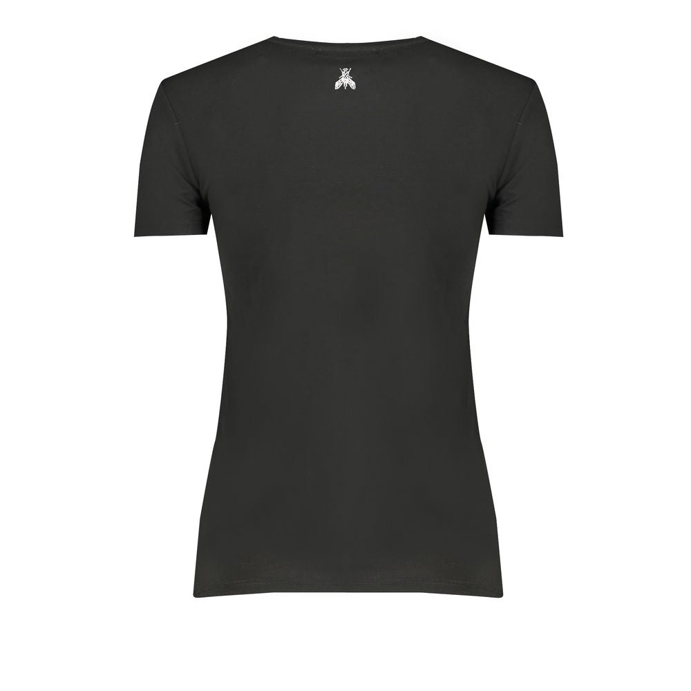 Patrizia Pepe Black Elastane Tops & T-Shirt